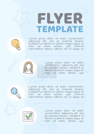 Information flyer, booklet, advertisement, post related to education and training. Editable template design for students. Vector illustration