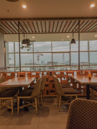City Restaurant Interior in Indonesia: Dining Scene Exploration