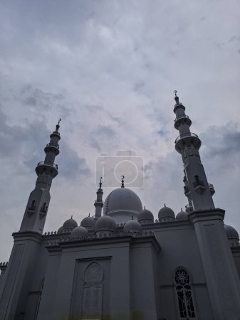 Beautiful Mosque in the City of Indonesia