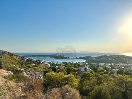 Panoramic view of Glyfada, Athens Riviera in Greece