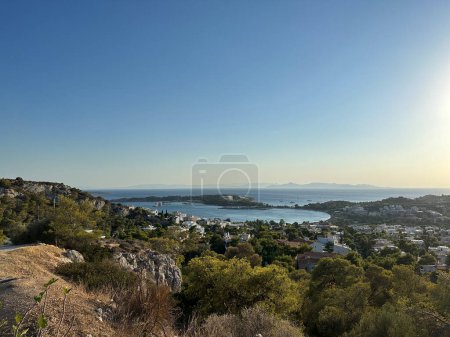 Panoramic view of Glyfada, Athens Riviera in Greece