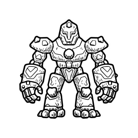 Golem coloring pages. Monster rock coloring pages
