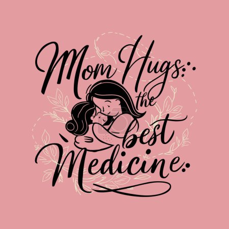 Happy Mother 's Day Typografie T-Shirt für Mutter Liebhaber
