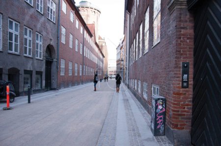 Photo for Tourists walk along the street of Copenhagen - Royalty Free Image