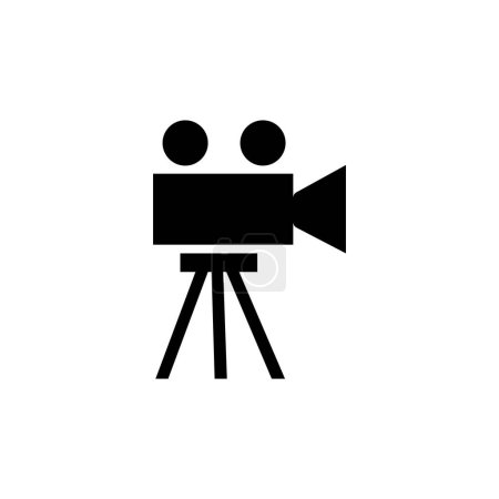 Logo für Film und Kamera, Vektor-Design-Illustration 