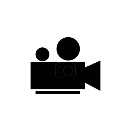 Logo für Film und Kamera, Vektor-Design-Illustration 