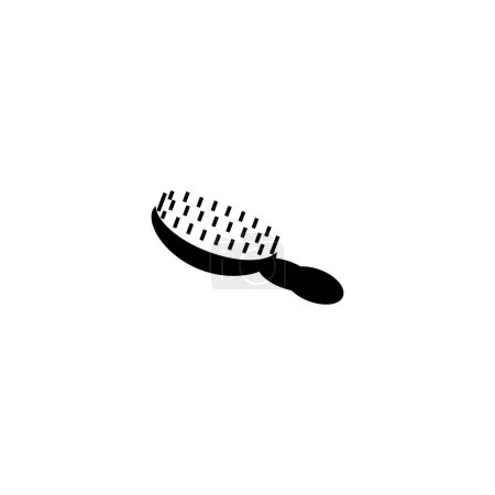 Illustration for Comb icon logo, vector design illustration - Royalty Free Image