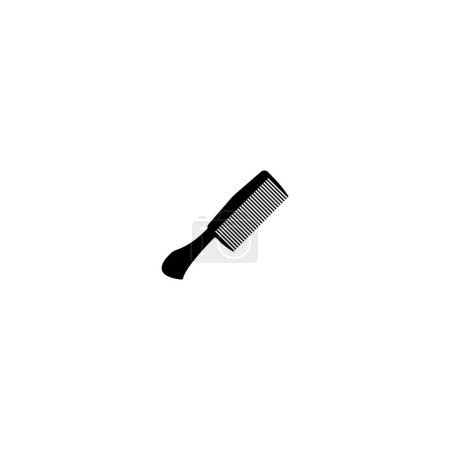 Illustration for Comb icon logo, vector design illustration - Royalty Free Image