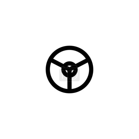 Lenkungssymbol-Logo, Vektordesign-Illustration 