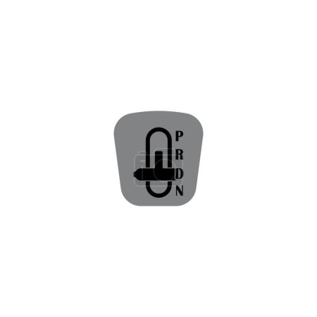 Gear box icon, stick shift template vector illustration design 