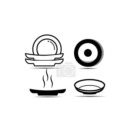 Photo for Plate of food icon Vector illustration Design - Royalty Free Image
