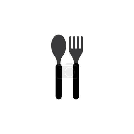 Photo for Spoon icon logo vector illustration design - Royalty Free Image