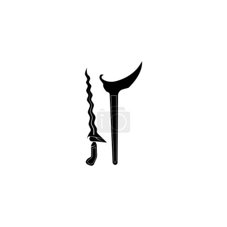 keris logo symbol vektor design vorlage