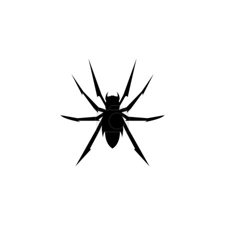 Spinnensymbol Logo Vektor Design-Vorlage