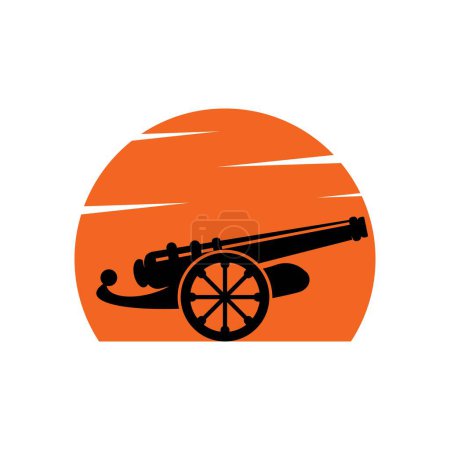 cannon logo vector design template illustration