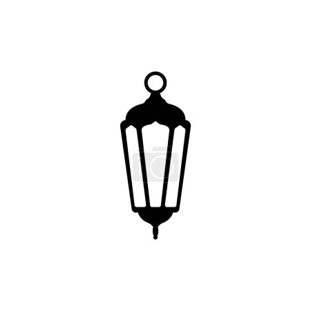 Fanoos Lantern background islam   logo simple vector icon illustration design