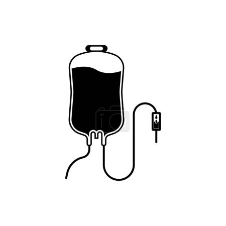 Ilustración de Infusión icono logo vector diseño plantilla - Imagen libre de derechos