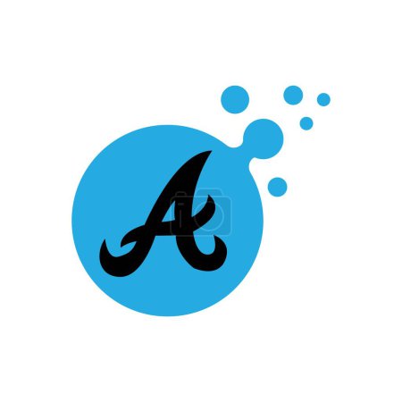 Ilustración de Letter A icon logo vector design template - Imagen libre de derechos