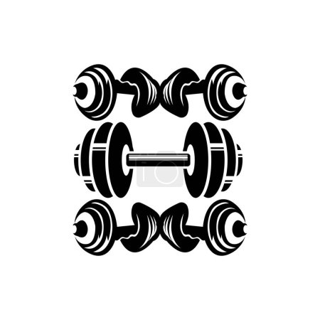Illustration for Fitness and weightlifting logo, vector illustration symbol design - Royalty Free Image