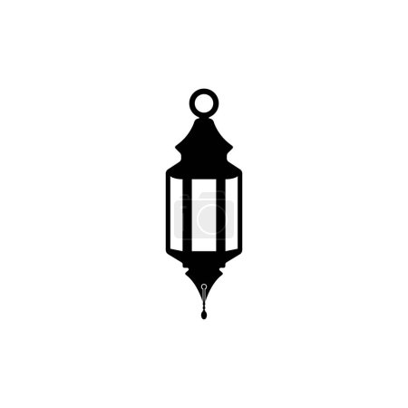 Fanoos Lantern background islam   logo simple vector icon illustration design