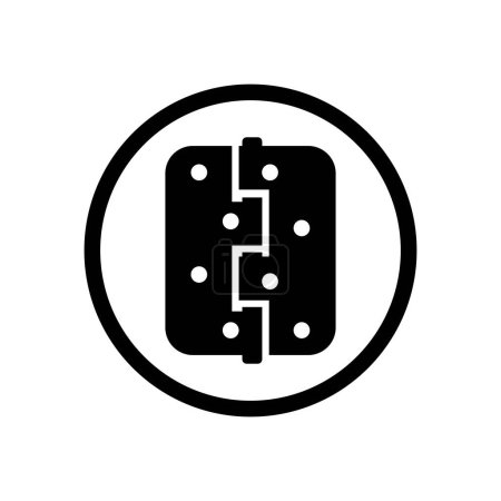 Puerta bisagra icono plantilla de diseño. Estilo de moda, ilustración vectorial