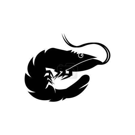 Shrimp logo symbol vektor illustration design