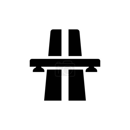 Tor oder mautpflichtige Straße Symbol, Illustration Design-Vorlage