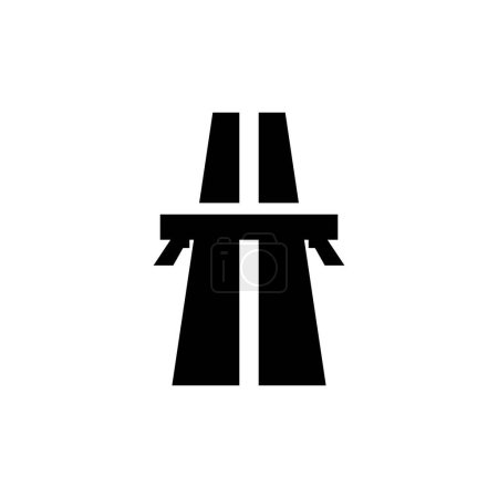 Tor oder mautpflichtige Straße Symbol, Illustration Design-Vorlage