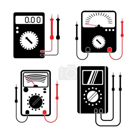 Icono del probador de voltaje, plantilla de diseño de ilustración vectorial