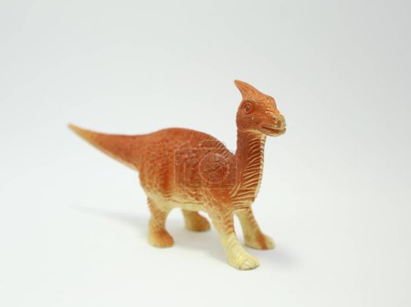 Parasaurolophus. Spielzeug-Dinosaurier für Kinder. Plastikspielzeug. Dino.