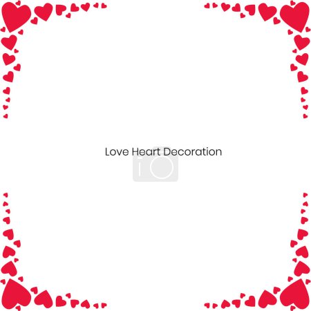 Photo for Red Love Heart Valentine Decoration - Royalty Free Image