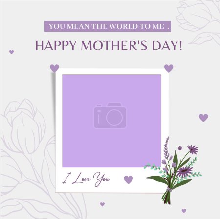 Photo for Minimalist Happy Mother's Day Social Media Instagram Post - Royalty Free Image