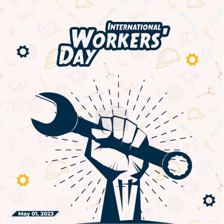 Photo for 1st May Happy Labour Day, International Worker day - Royalty Free Image