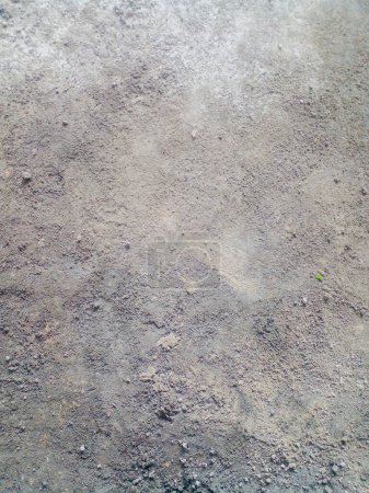 Hintergrund des feinen grauen Sandbodens im Garten.