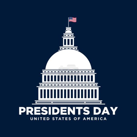 Illustration for Presidents Day Background Design. - Royalty Free Image