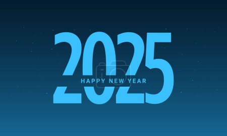 Téléchargez les illustrations : Bonne année 2025 conception de carte de vœux. - en licence libre de droit
