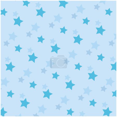 Ilustración de Patrón elegante y colorido salpicado de estrellas - Imagen libre de derechos