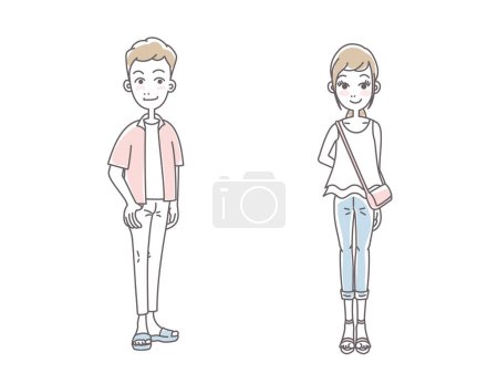 Illustration for Various forms of love, happy partners - Royalty Free Image