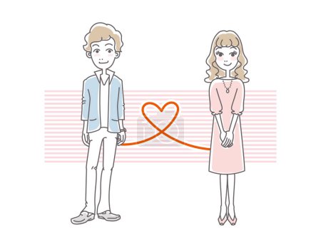 Ilustración de Varias formas de amor, compañeros felices - Imagen libre de derechos