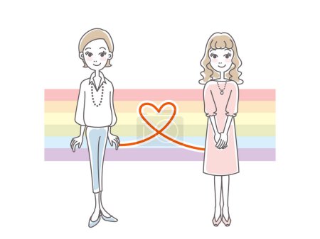 Téléchargez les illustrations : Différentes formes d'amour, partenaires heureux - en licence libre de droit