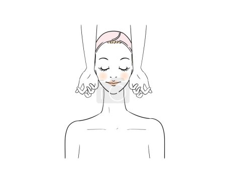 Illustration for Authentic massage techniques for professionals - Royalty Free Image
