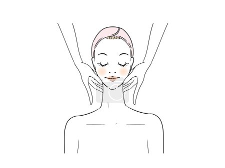 Ilustración de Técnicas de masaje auténtico para profesionales - Imagen libre de derechos