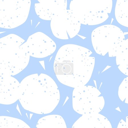 Ilustración de Ilustración vectorial con flores de diente de león. Fondo de flores de primavera con flor blanca. Patrón sin costura - Imagen libre de derechos