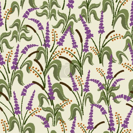 Illustration for Floral motifs in vecor are suitable for fabric, digital motifs, prints, wrapping, etc - Royalty Free Image
