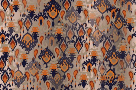 Illustration for Arabic cloth pattern, abstract background - Royalty Free Image