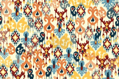 Illustration for Arabic cloth pattern, abstract background - Royalty Free Image