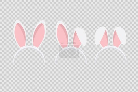 Illustration for Bunny ears headband in vector - Royalty Free Image