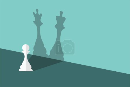 Téléchargez les illustrations : Illustration vectorielle d'échecs avec ombre - en licence libre de droit