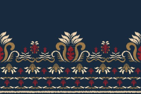 Ilustración de Arabic carpet pattern embroidery motif without continuous stitching - Imagen libre de derechos
