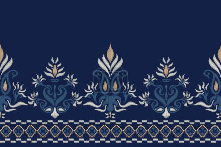 Ilustración de Patrón de alfombra árabe motivo bordado sin costuras continuas - Imagen libre de derechos